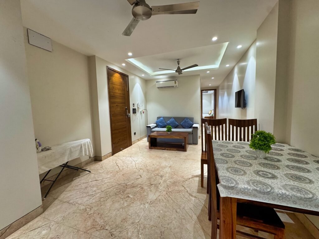 monthly rental serviced apartments near IGI Airport Delhi