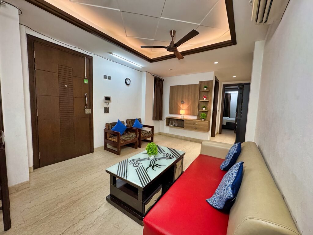 fully furnished studio apartments in Delhi for rent monthly
